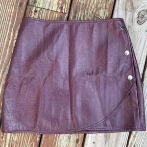 Leather skirt
